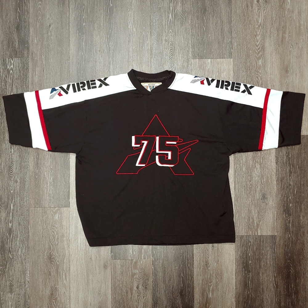 Vintage Men's Avirex Hockey Style Jersey